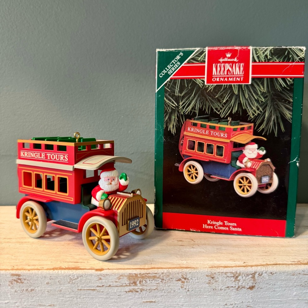 90s Hallmark Keepsake Santa Kringle Tours #14 Christmas Ornament | 1992